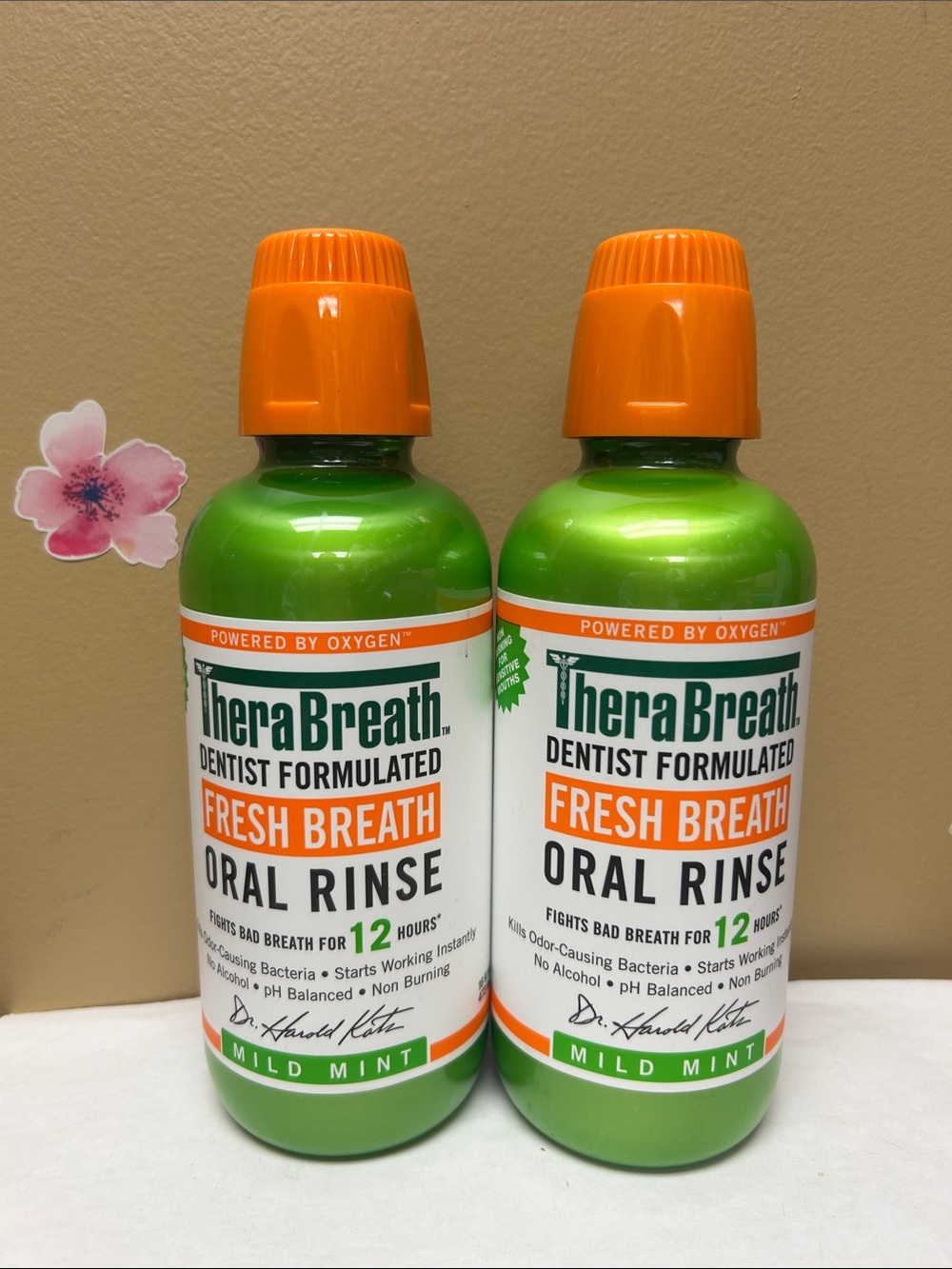 2 X Fresh Breath Oral Rinse - Mild Mint-16 fl oz each